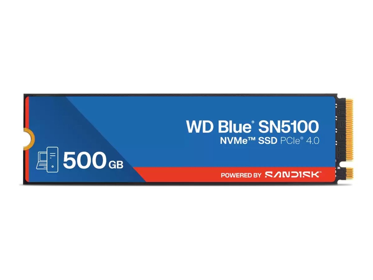 WD Blue SN5100 SSD 500GB Internal M.2 2280 PCIe 4.0 (NVMe) WDS500G5B0E-00CPE0