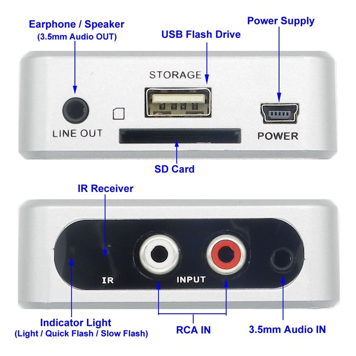 Easy-to-Use Music Digitizer Recorder for Quick MP3 Conversion: Remote Included