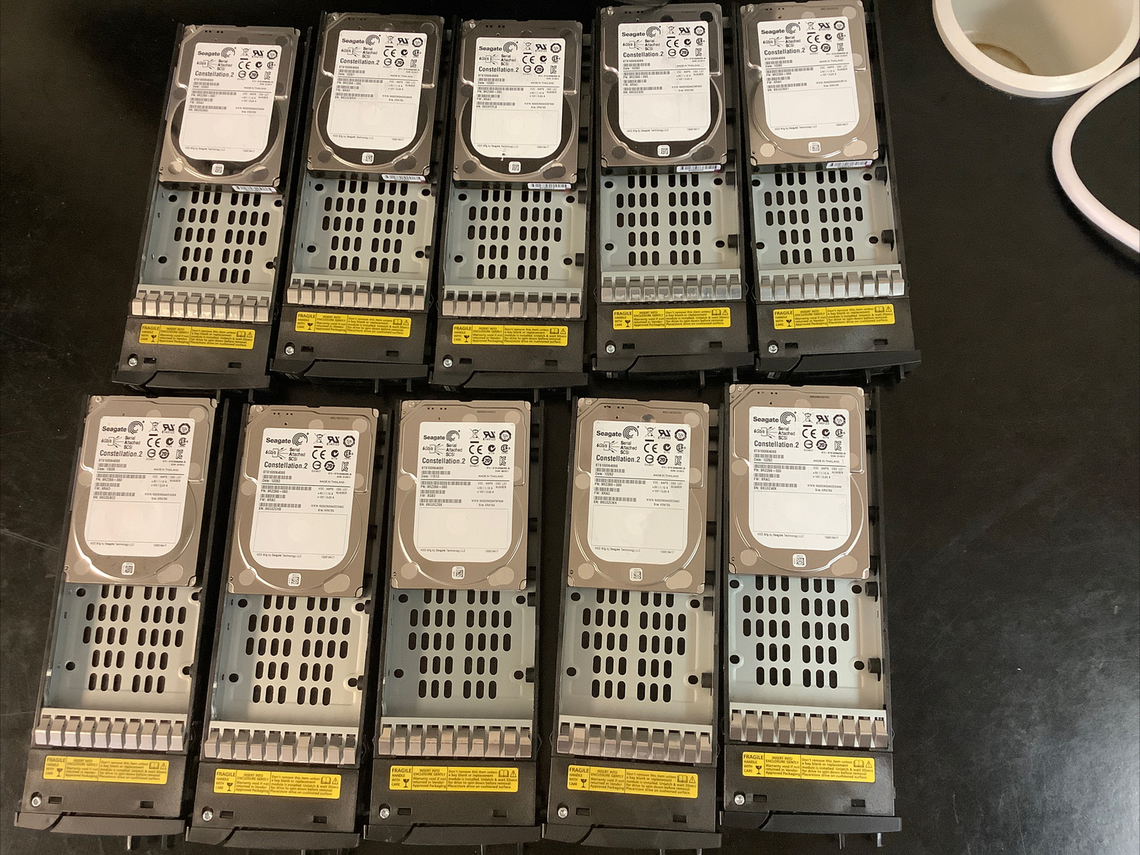Lot Of 10 Seagate Constellation .2 6Gbps Hard Drives