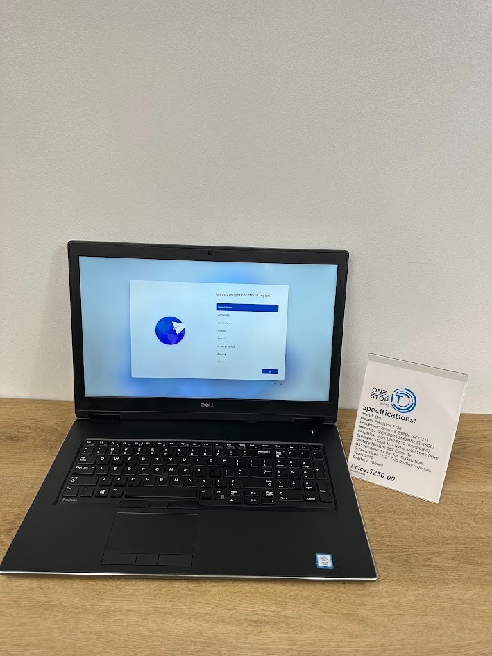 Dell Precision 7730 Xeon E-2186M 32GB DDR4 Intel UHD P630 512GB SSD 2018