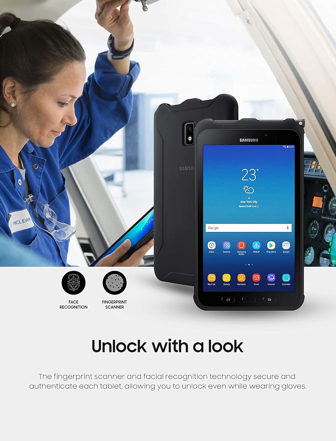 Samsung Galaxy Tab Active 2 T397U 16GB 8″ Wi-Fi+ LTE – Tablet Unloncked SPen