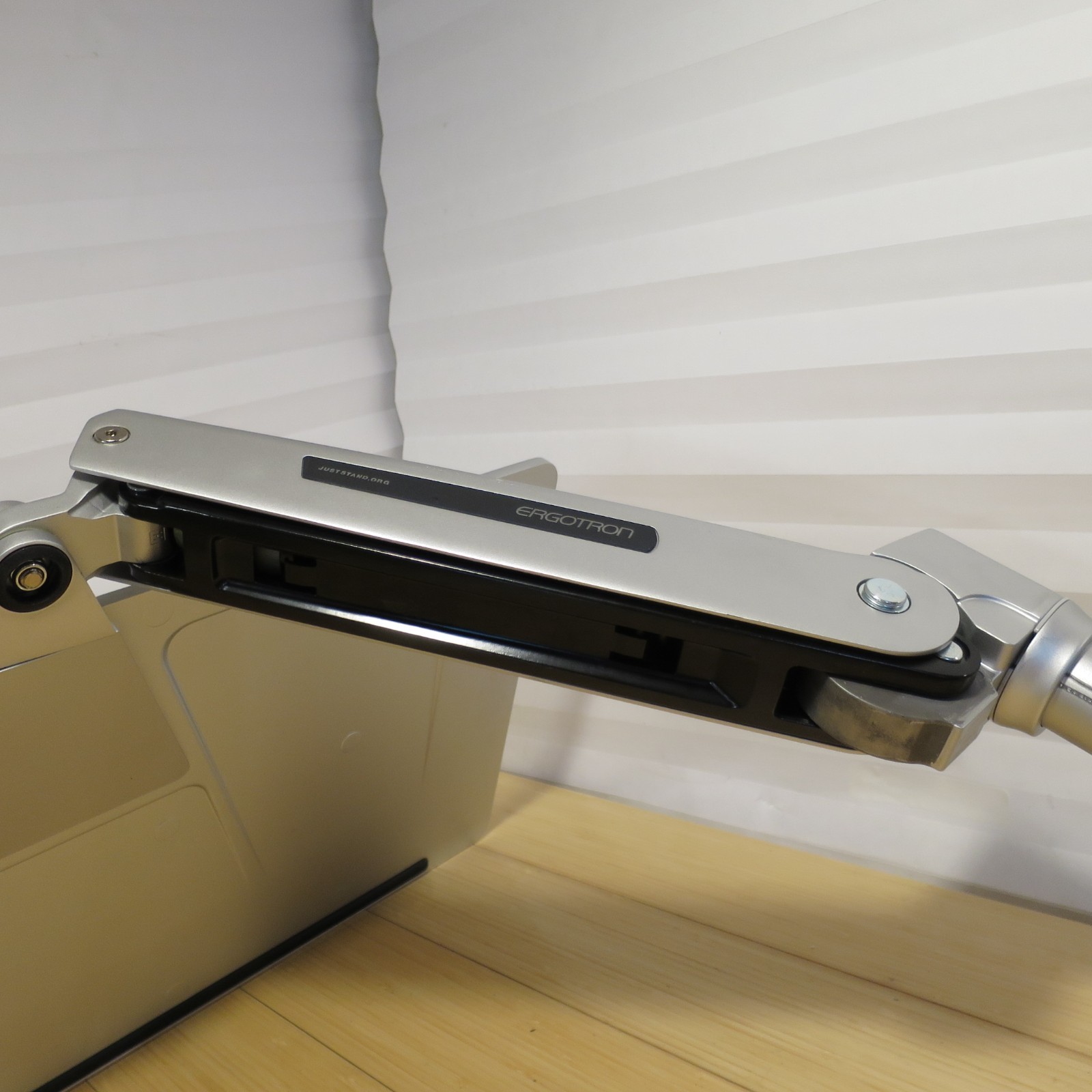 Ergotron Aluminum WorkFit-P Sit-Stand “Platinum” Mountable Arm with Shelf