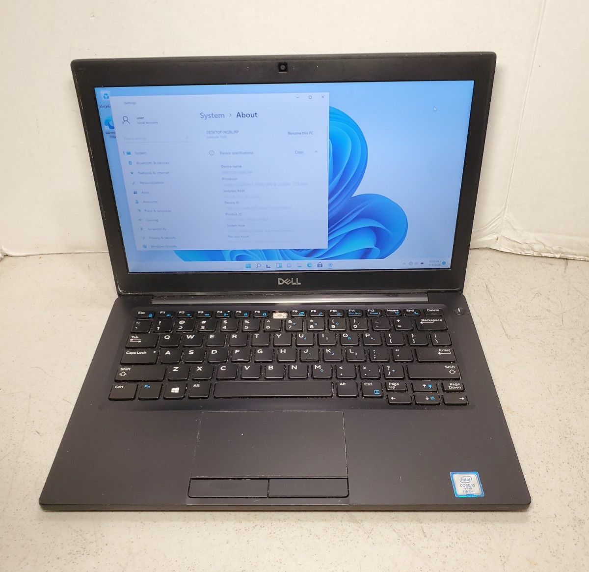 Dell Latitude 7480 14″ Laptop i5-6300U 2.4GHz 8GB 256GB SSD Win11 NO BATTERY #69