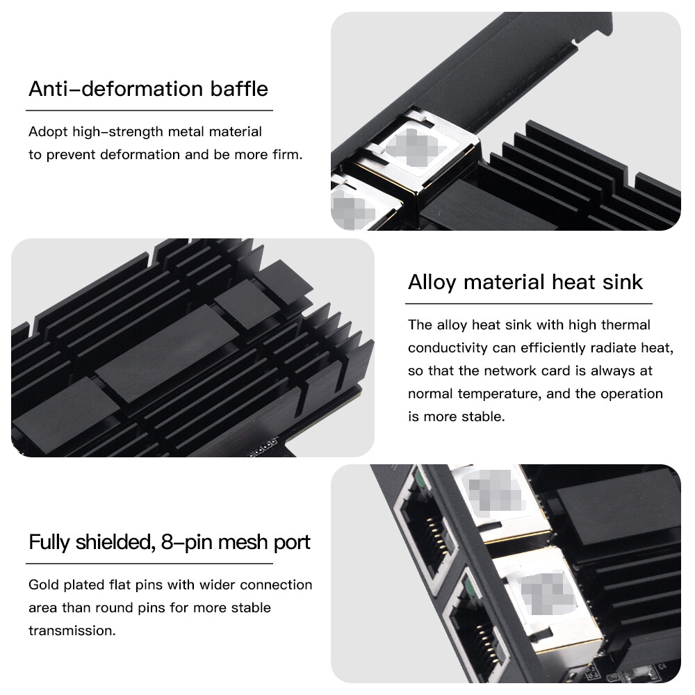 2.5G PCIE RJ45 Port Network Card Gigabit Ethernet LAN Adapter Intel I226 chipset