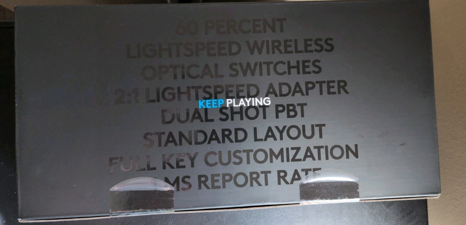 Logitech G PRO X 60 Lightspeed Wireless Gaming Keyboard Tactile Switches Black