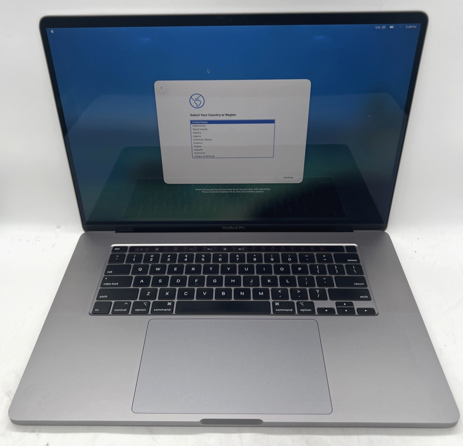 Apple Macbook Pro 16″ 2019 A2141 I7 9750H 2.6GHz 16GB RAM 512GB SSD Tahoe