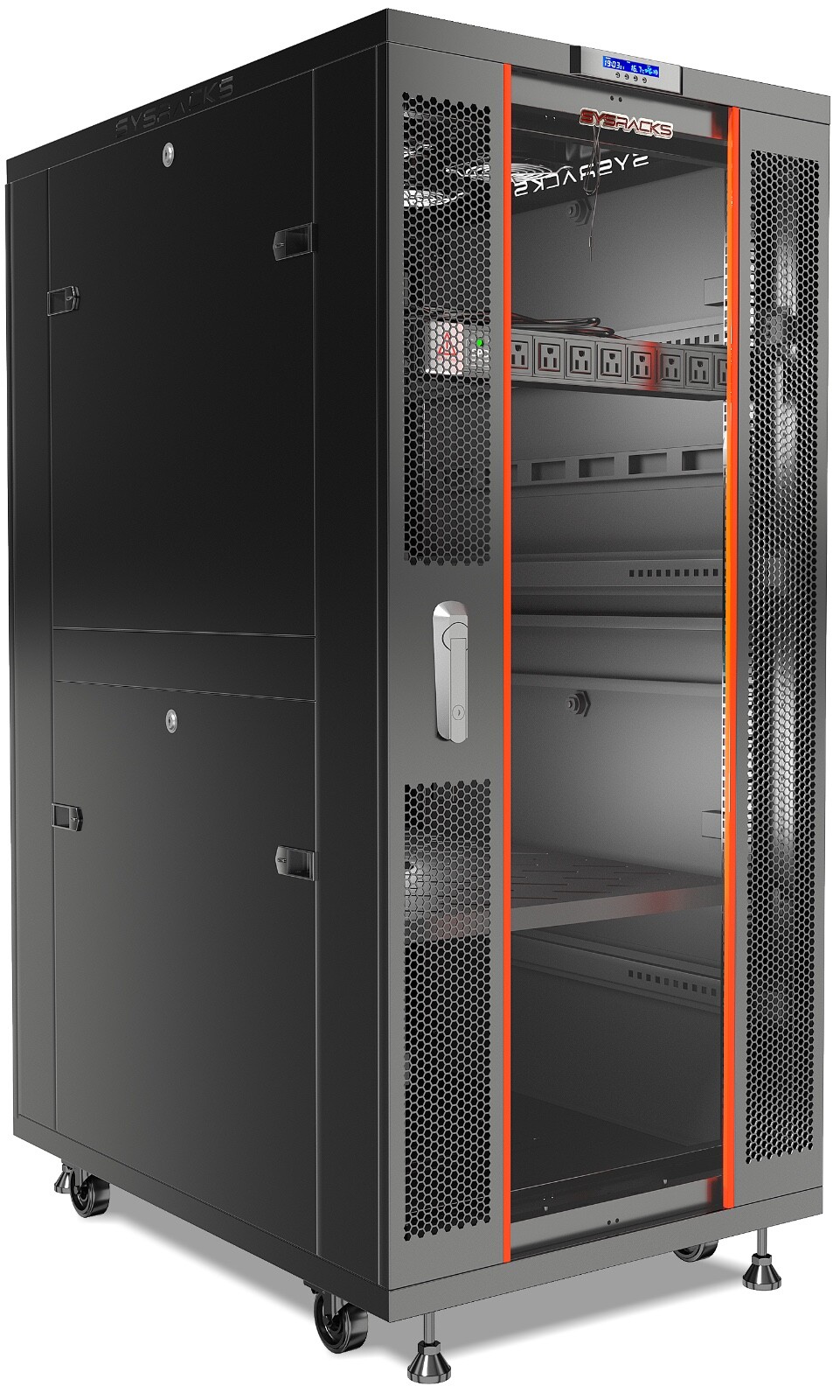 Sysracks 32U 24” Deep IT Network Data Server Rack Cabinet