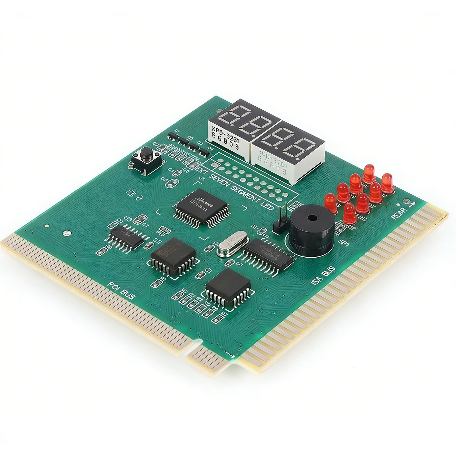PC Motherboard Analysis Diagnostic Card 4-Digit LED PCI/ISA POST Code Analyzer
