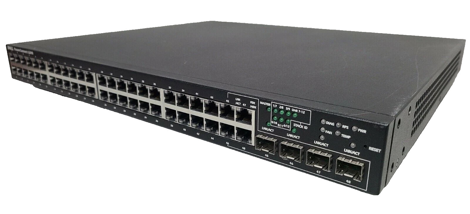 Dell 48-Port + 4-SFP Switch PowerConnect 6248 Layer 3 Fully Managed 1U Rackmount