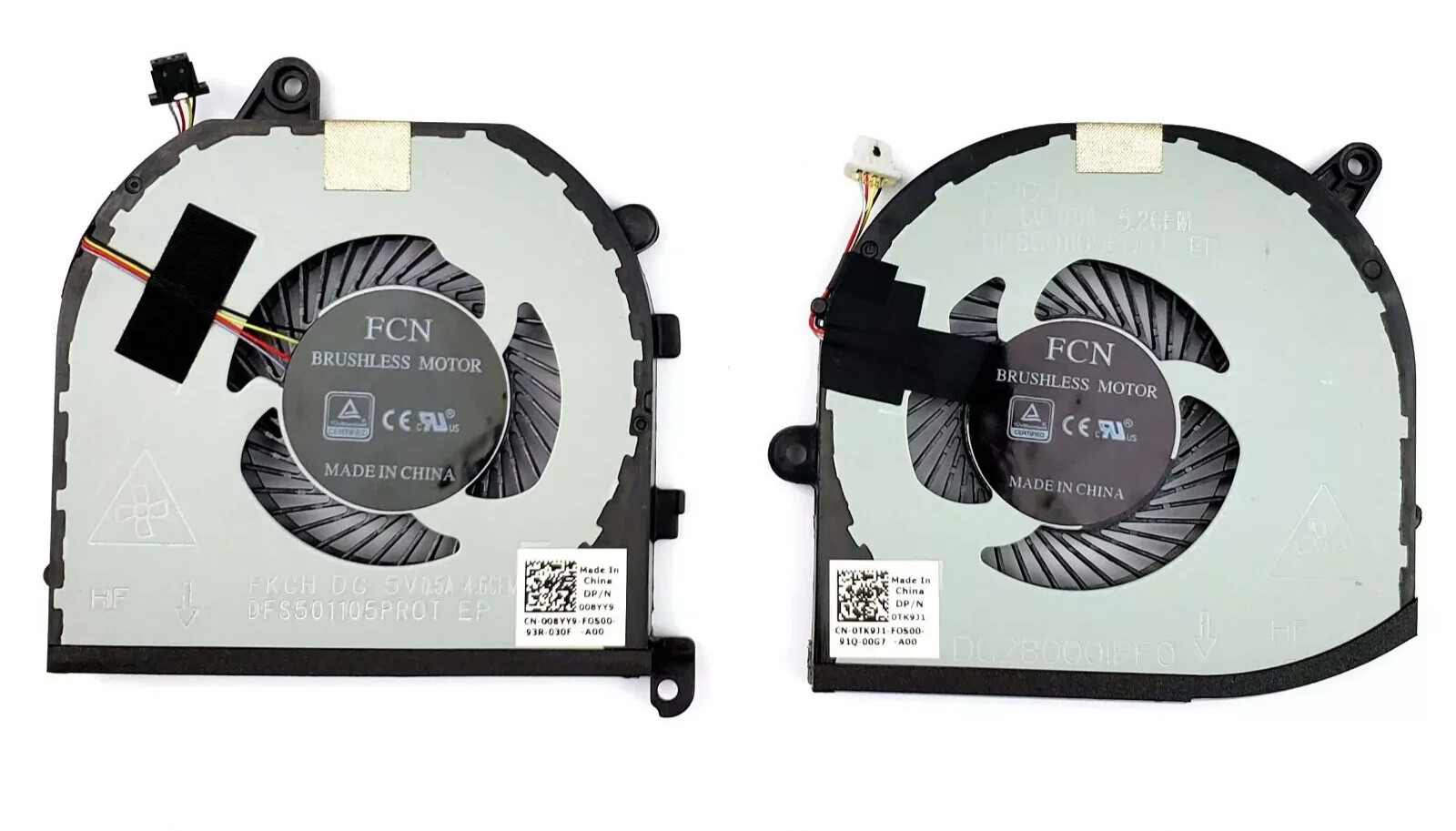 Genuine CPU+GPU Cooling Fan for Dell XPS 15 9570 7590 Precision 5540