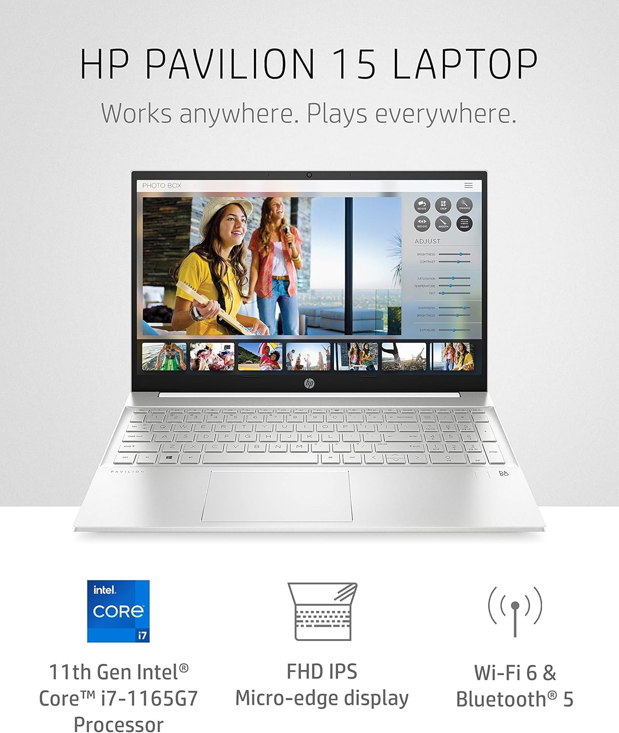 New HP Pavilion 15-eg0021nr 15.6 FHD i7-1165G7 16GB 512 GB PCIe WIN11/10 Pro