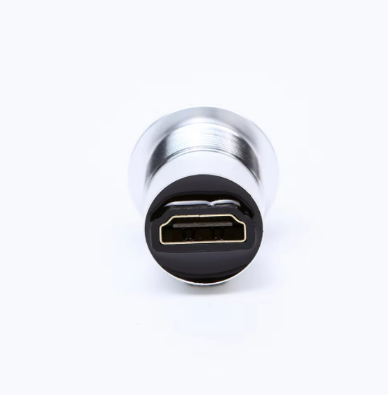 22mm USB connector socket Metal Panel Mounting Diameter HDMI Female to Female