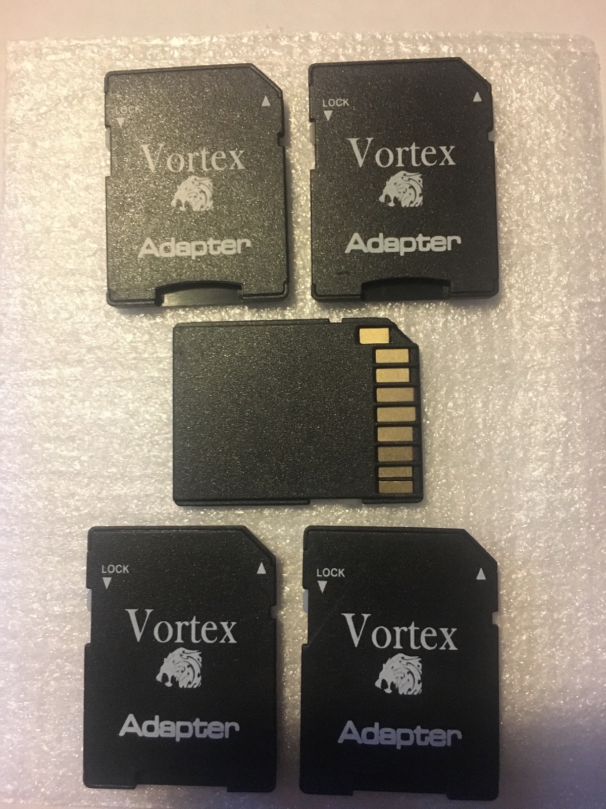 5 Pack Micro SD to SD HC SDHC Memory Card Adapter Readers – NEW