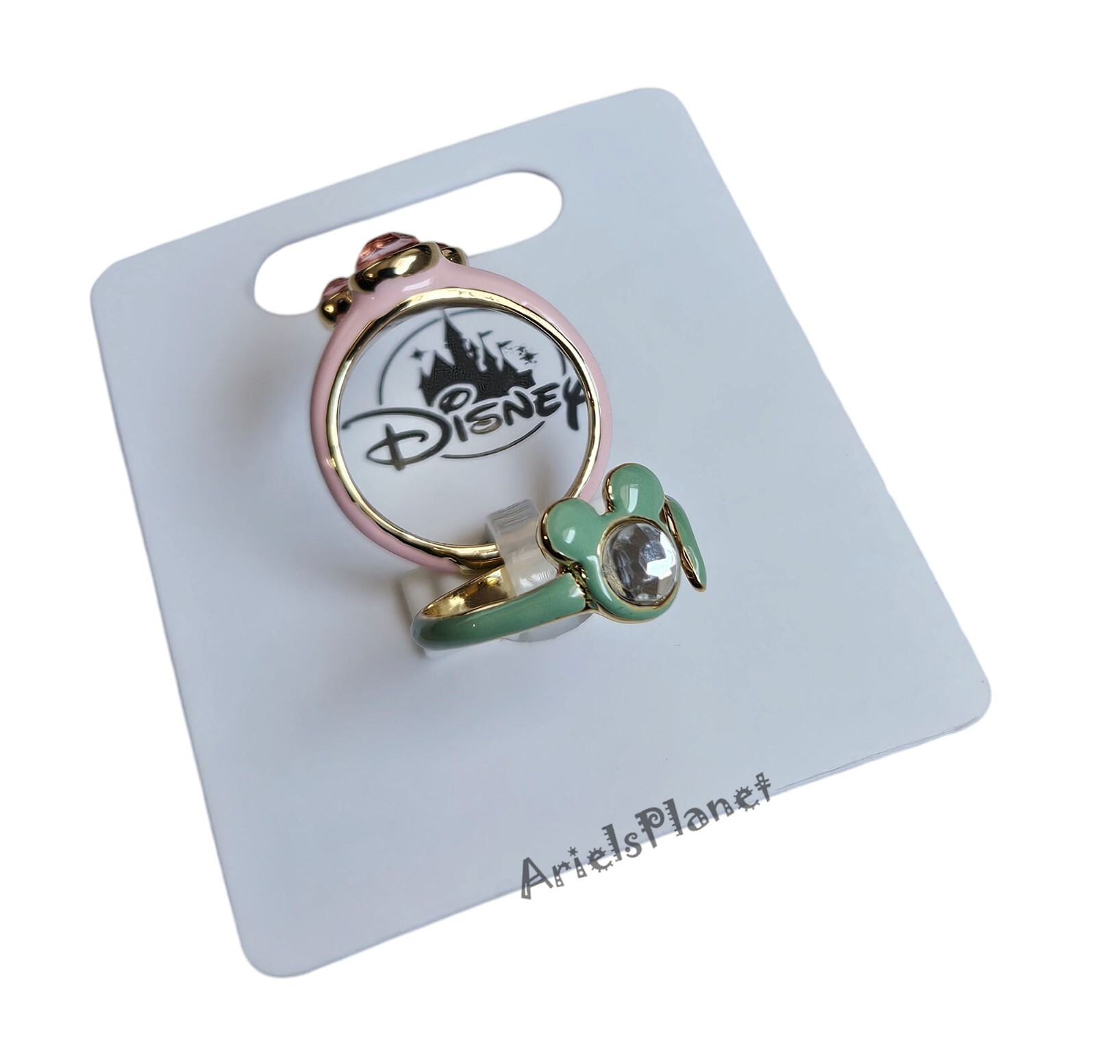 2024 Disney Parks Mickey Mouse Ear Adjustable Finger Ring Set of 2 – One Size