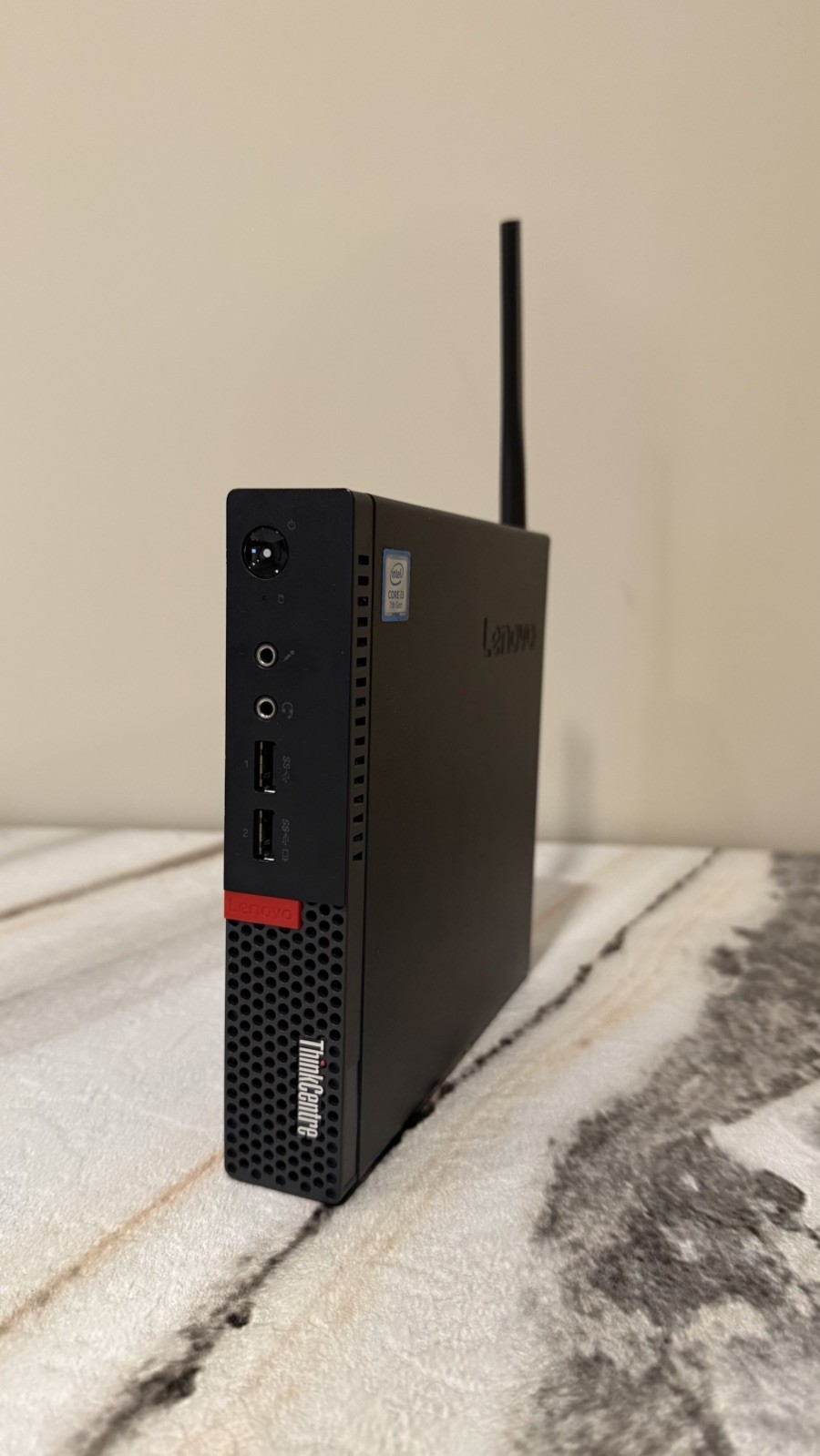 Lenovo ThinkCentre M710q Tiny PC i3-7100T 8GB 128GB NVMe WiFi 6E Win 11 Pro w/AC