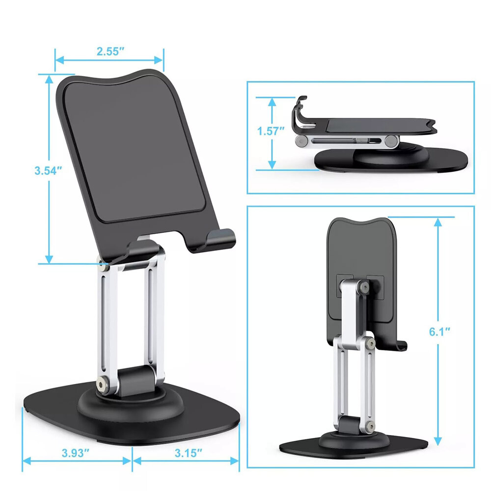 Adjustable Universal Tablet Stand Desk Holder Mount For iPad iPhone Smartphones