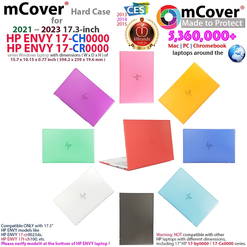 NEW mCover® Hard Case for 2021 ~ 2023 17.3″ HP ENVY 17-CRxxxx 17-CHxxxx laptop