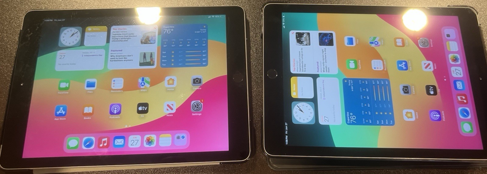 Set Of 2 Grade C-UsedApple iPad 2018 6th Gen 32 GB, Wi-Fi, 9.7 in – Space Gray