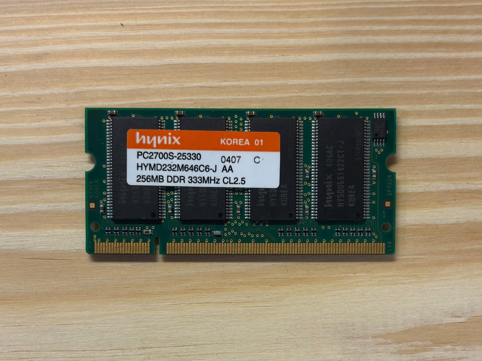 Various Brands 256/512 MB SO-DIMM 266/333 MHz DDR SDRAM Memory