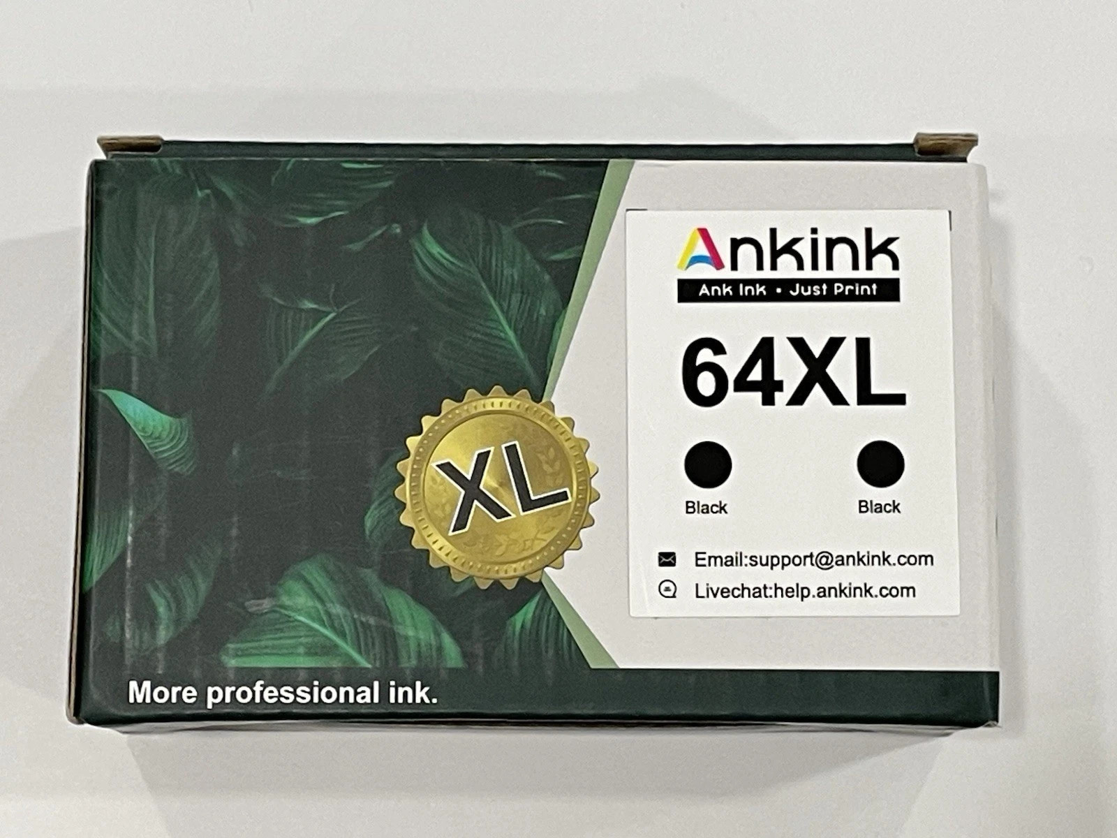 Ankink 64XL 1-Pack Black Ink Cartridges (box said 2 pack, but only 1 please read