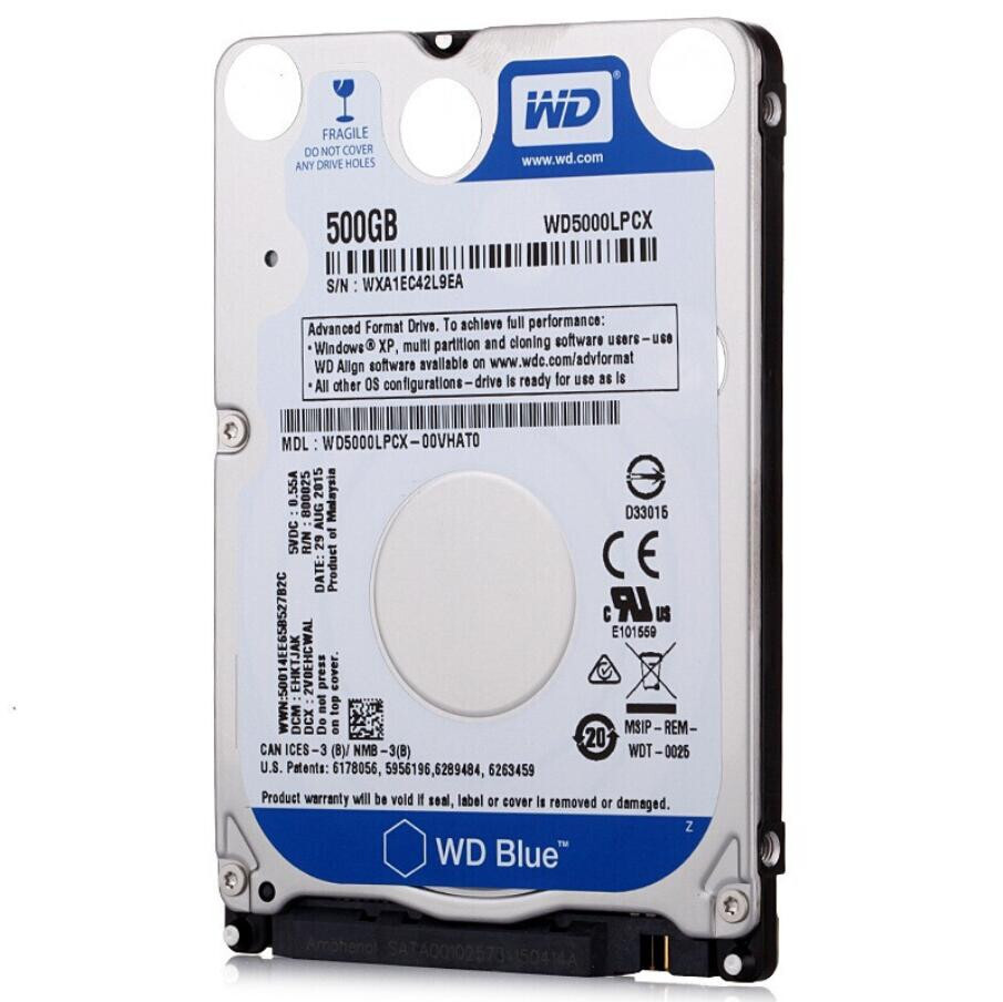 Western Digital Blue 500GB WD5000LPCX 5400RPM SATA 2.5″ Laptop HDD Hard Drive
