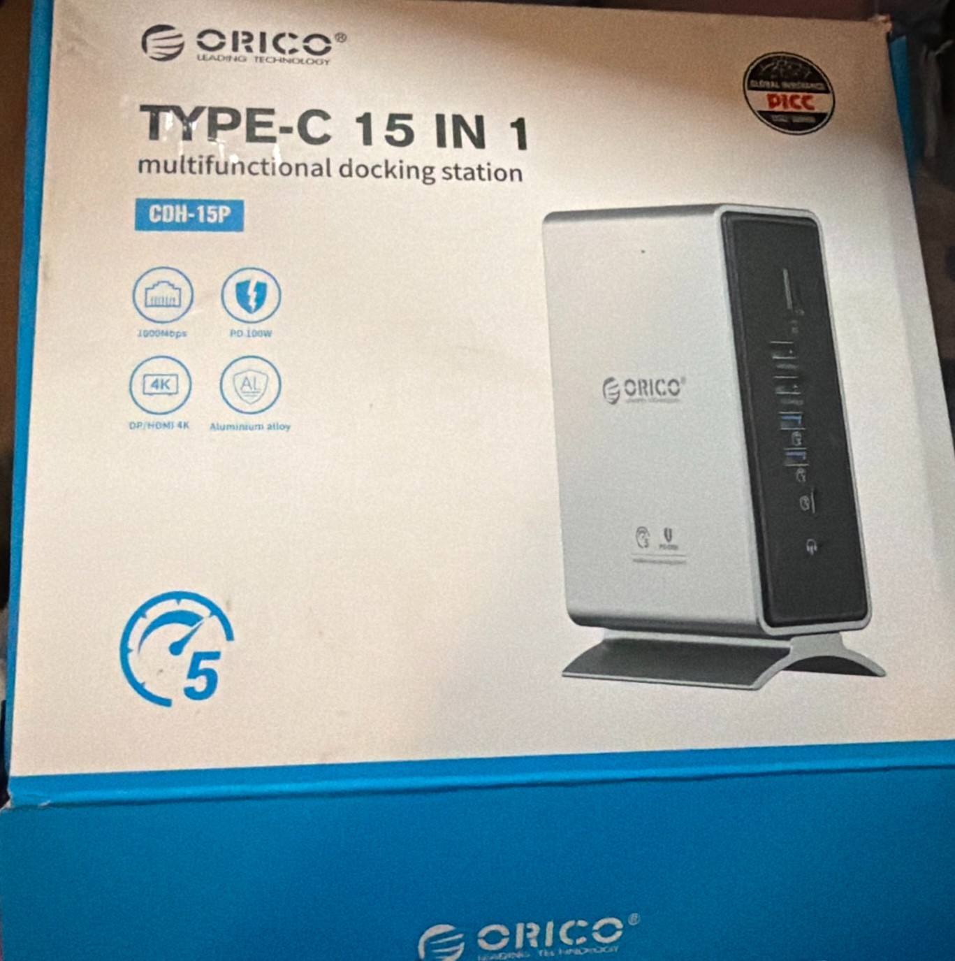 NEW Type-C 15 in 1 ORICO Multifunctional Docking Station / CDH-15P – OPEN BOX