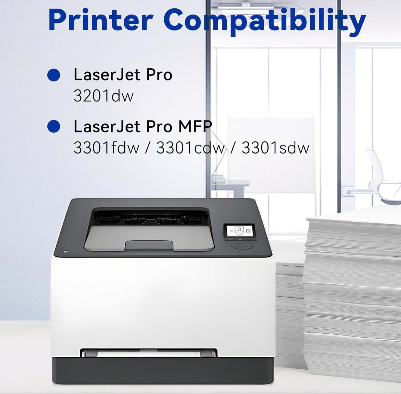 4PK 218X Toner w/ Chip Fit for HP W2180X LaserJet Pro MFP 3301 3301sdw 3201dw ᴭ