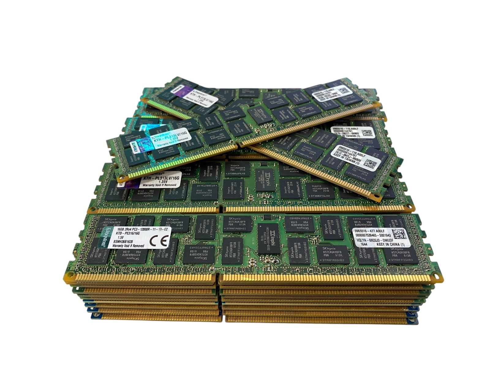 Mix Lot 42 SK Hynix Kingston 16GB 2Rx4 PC3L-10600R/12800R-11 DDR3 REG Server Ram