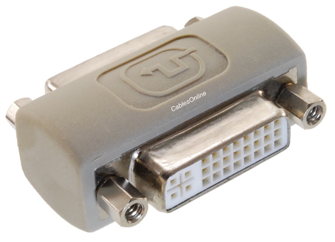 DVI-I (24+5 Pins) Female to Female Coupler/Adapter/Joiner – CablesOnline GC-H01