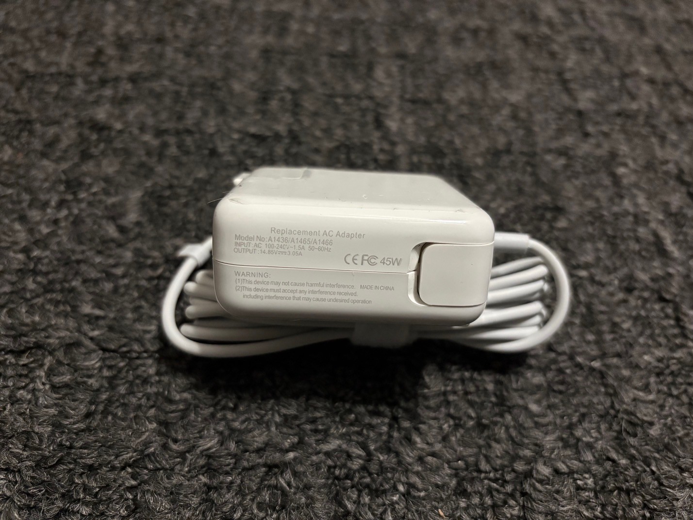 Apple 45W MagSafe 2 Power Adapter – A1436/A1465/A1466 (Aftermarket Branded)
