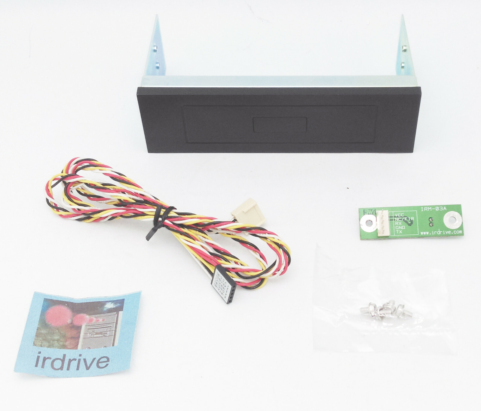 Black 5.25″ PC Secure Wireless Link IrDA Infrared Interface Drive Bay Adapter