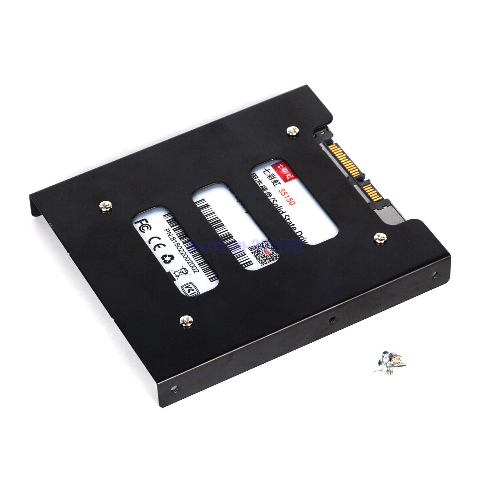 Lot 2.5″ to 3.5″ Bay SSD Metal Hard Drive HDD Mounting Bracket Adapter Dock/Tray