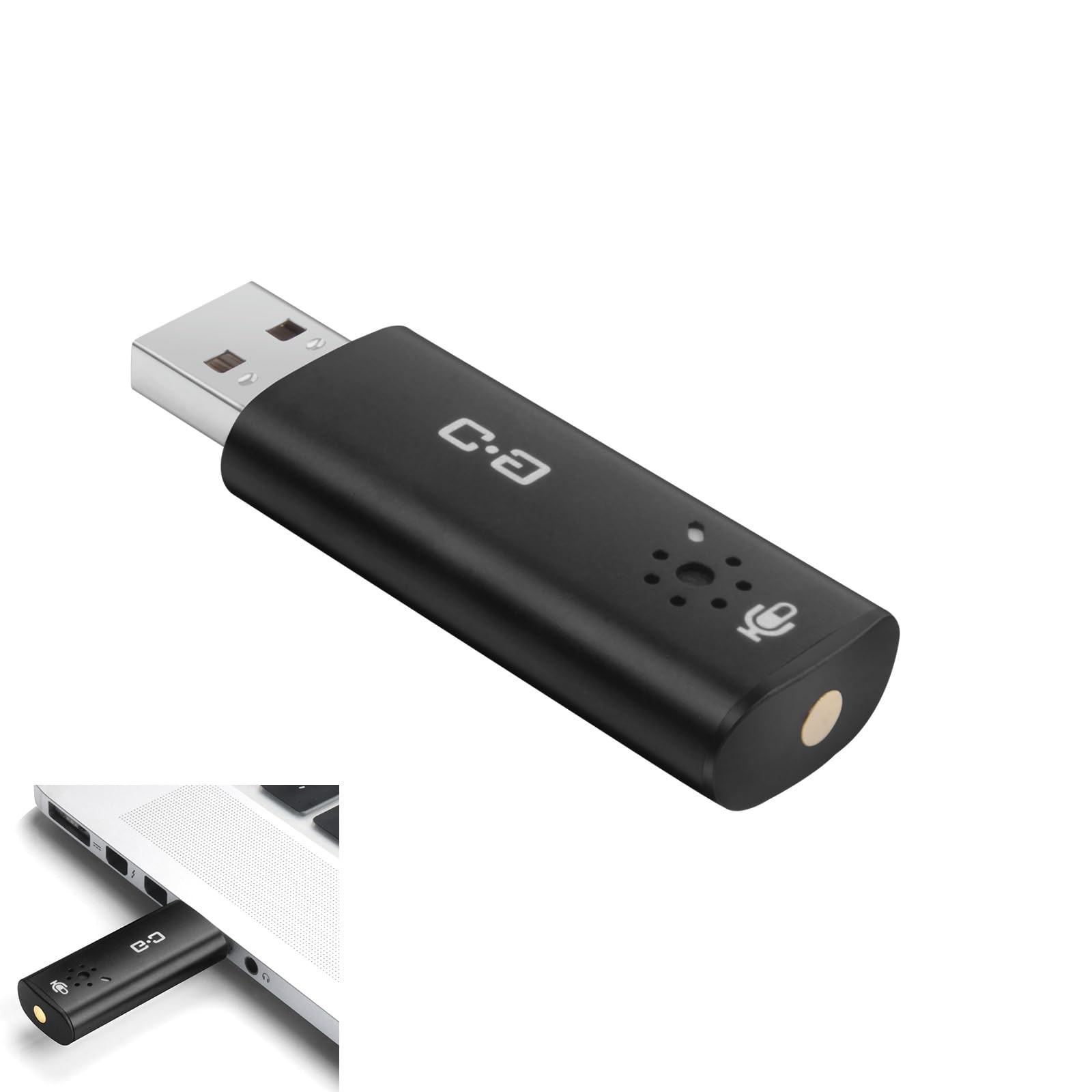 Upgrade USB Microphone with Touch Mute for Laptop & Desktop Mini, Black