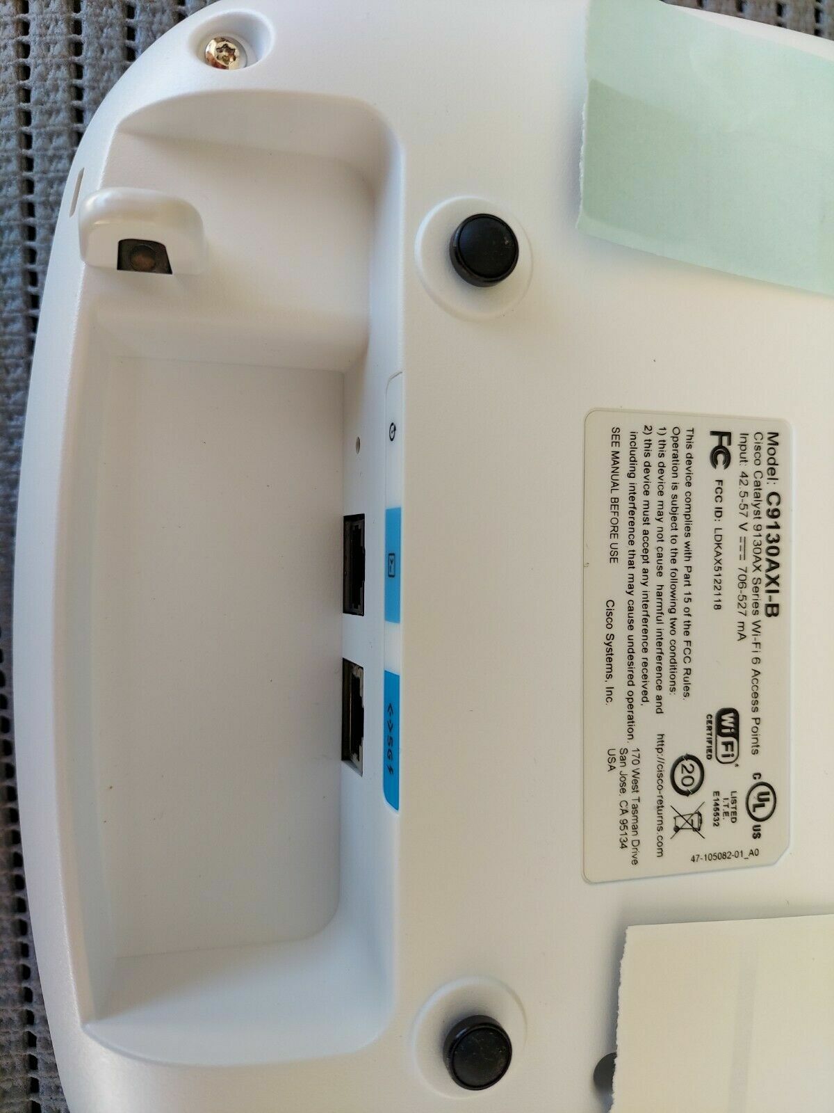 Cisco Catalyst C9130AXI-B Wireless Access Point 9130AXI – Internal Antenna B