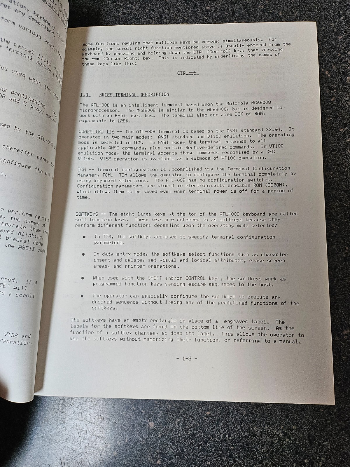 Beehive ATL-008 Technical User’s Manual Feb 1984 Video Terminal