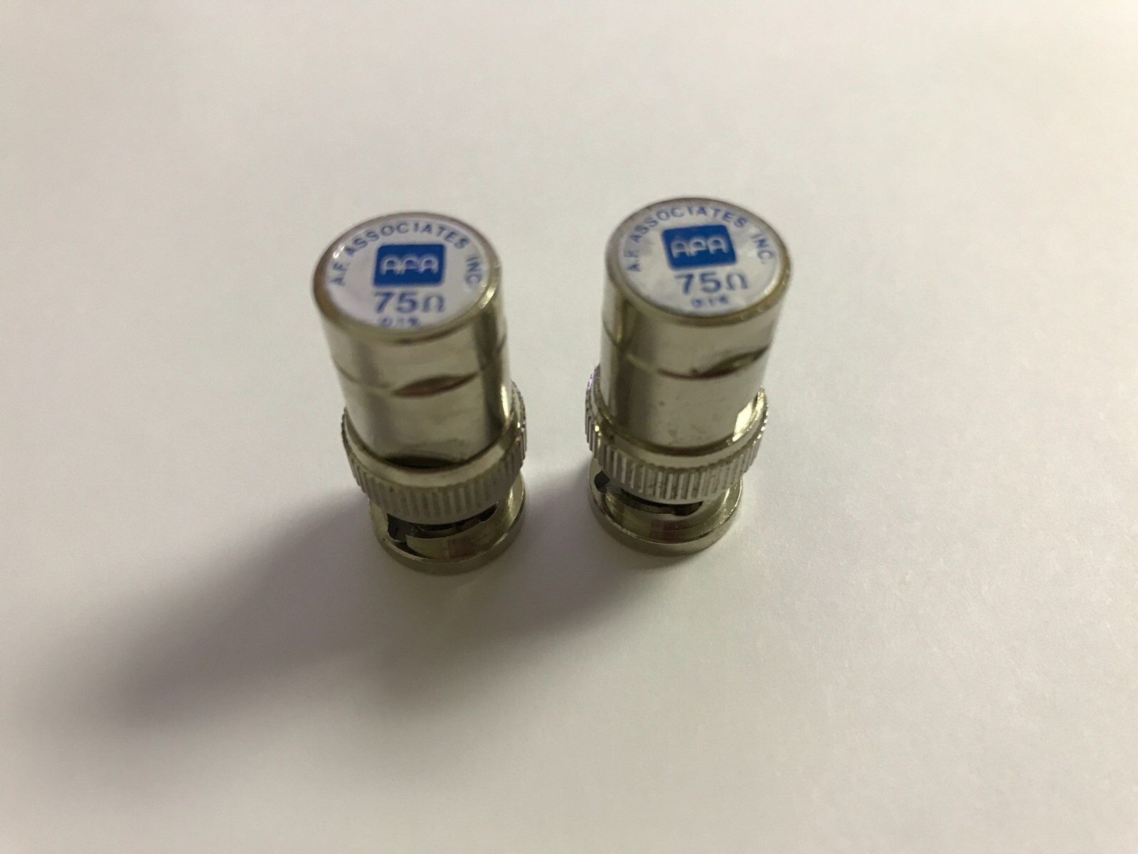 LOT OF 2 BNC Male (Plug) 75 Ohm Termination (Load)