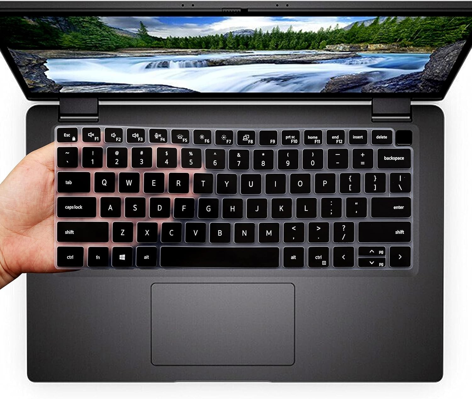 Keyboard Cover Skin for Dell Latitude 14″ 7450 7440 7430 7420 7410 /Dell Black