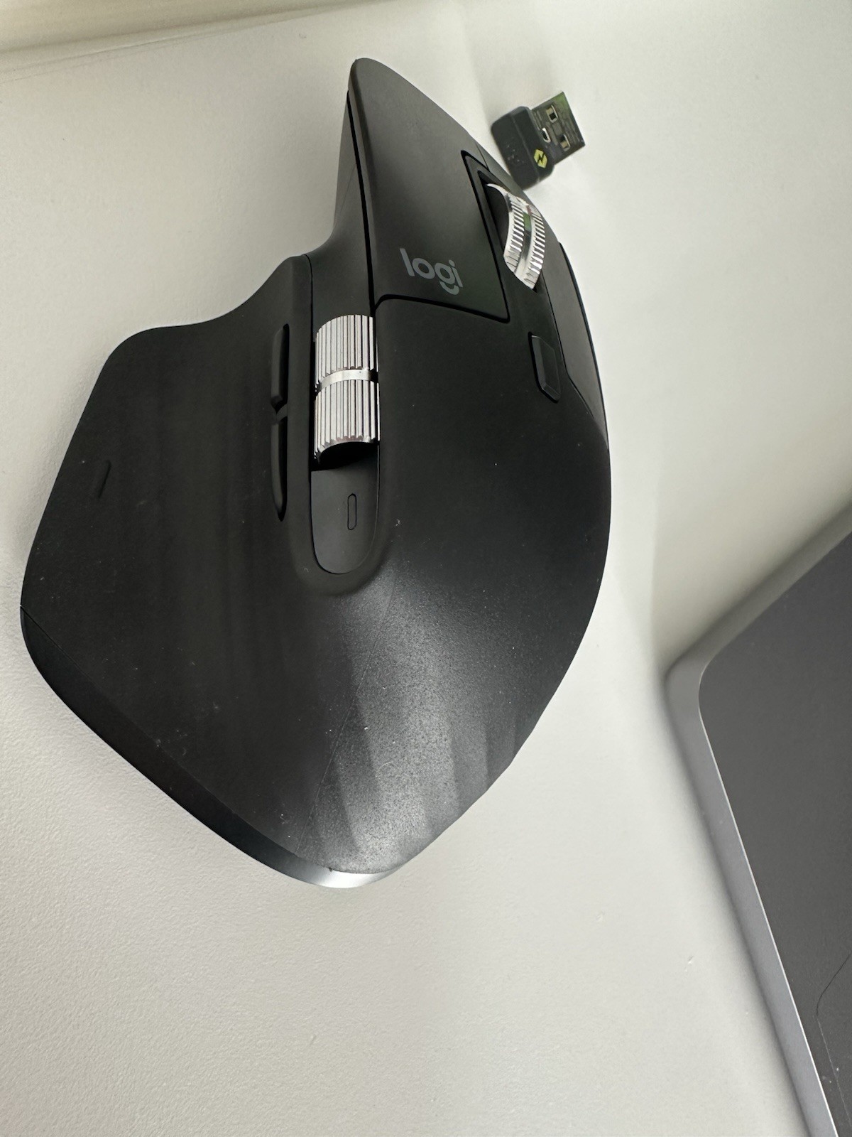 Logitech MX Master 3S Wireless Mouse – Graphite with Bolt adapter