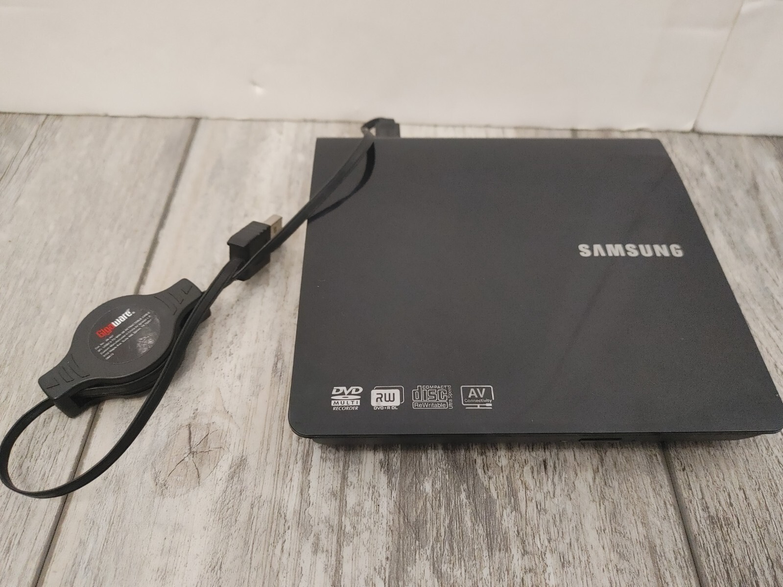 Samsung USB Ultra Slim Portable External DVD Writer Black Model SE-208