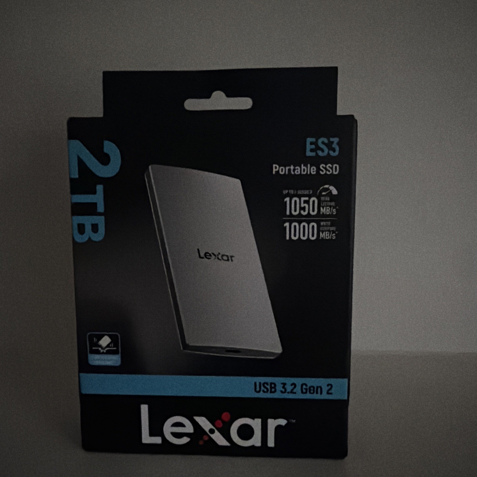 Lexar ES3 2TB External SSD USB 3.2 Gen2 Portable SSD PSSD Up to 1050MB/s