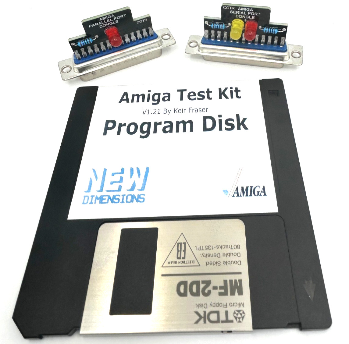 Commodore Amiga Test & Diagnostic Tool Kit – Floppy Disk & Dongles – USA seller