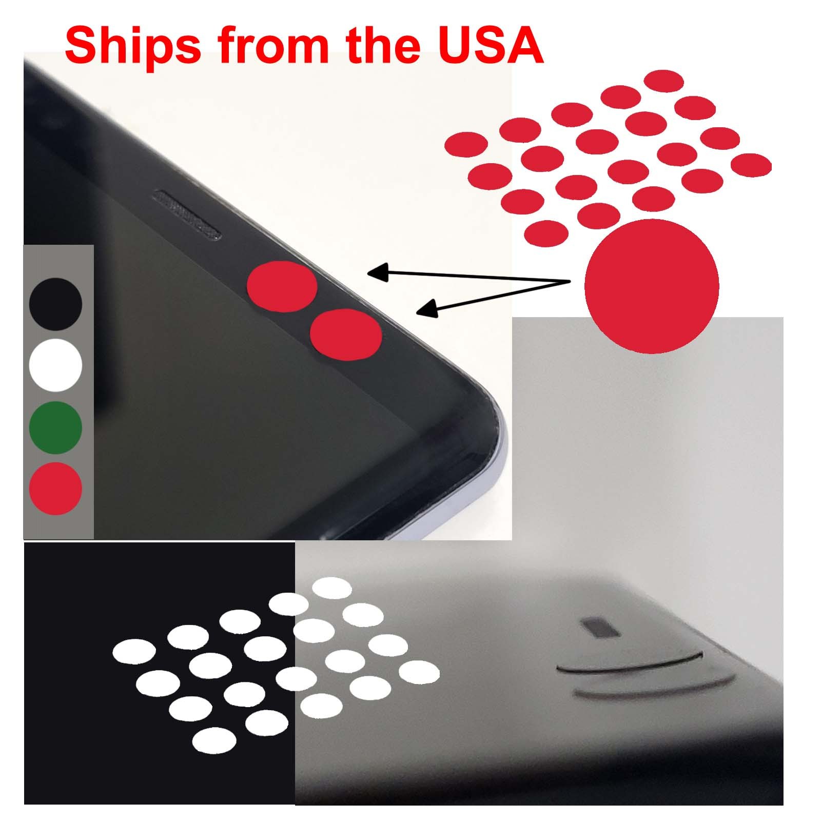 20x Camera Cover For Phone Laptop Webcam Stackable Reusable Privacy Sticker Pack