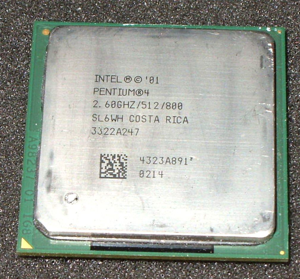 INTEL PENTIUM 4 2.6 GHz PROCESSOR, 800 MHz BUS, SL6WH, SOCKET 478, US SELLER