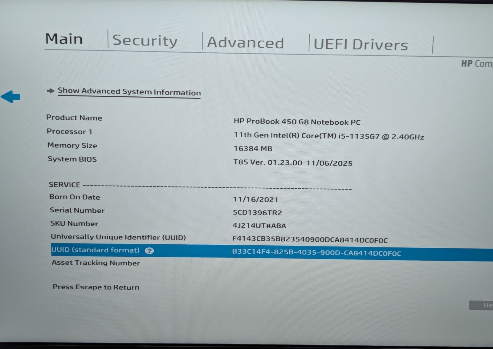 HP ProBook 450 G8 15.6″ Laptop i5-1135G7 2.40GHz 16GB RAM 256GB NVMe Windows 11