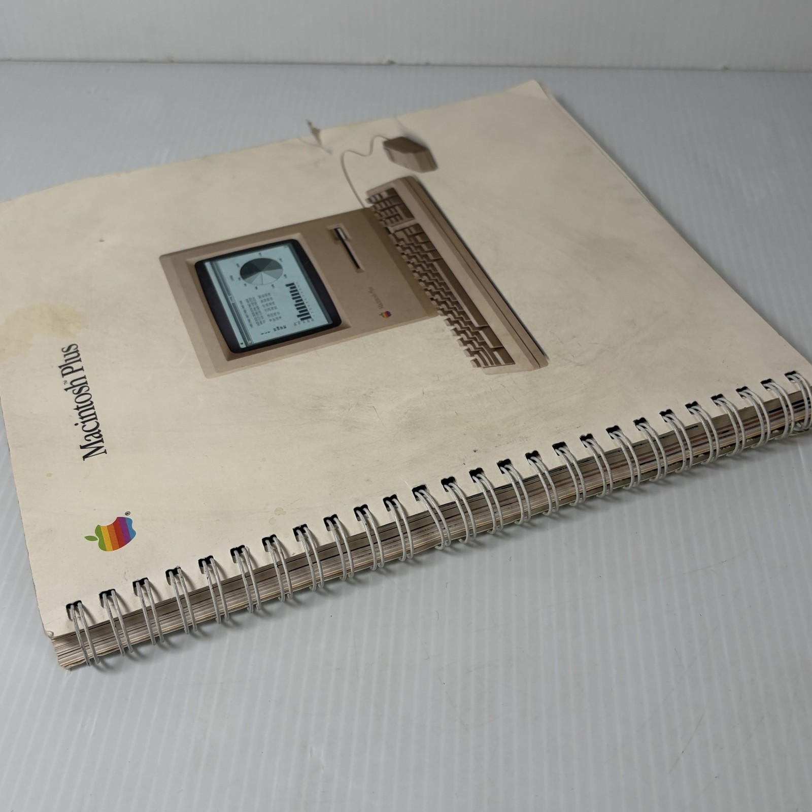 Vintage Apple Macintosh Plus Computer User Manual Guide Spiral Bound Original