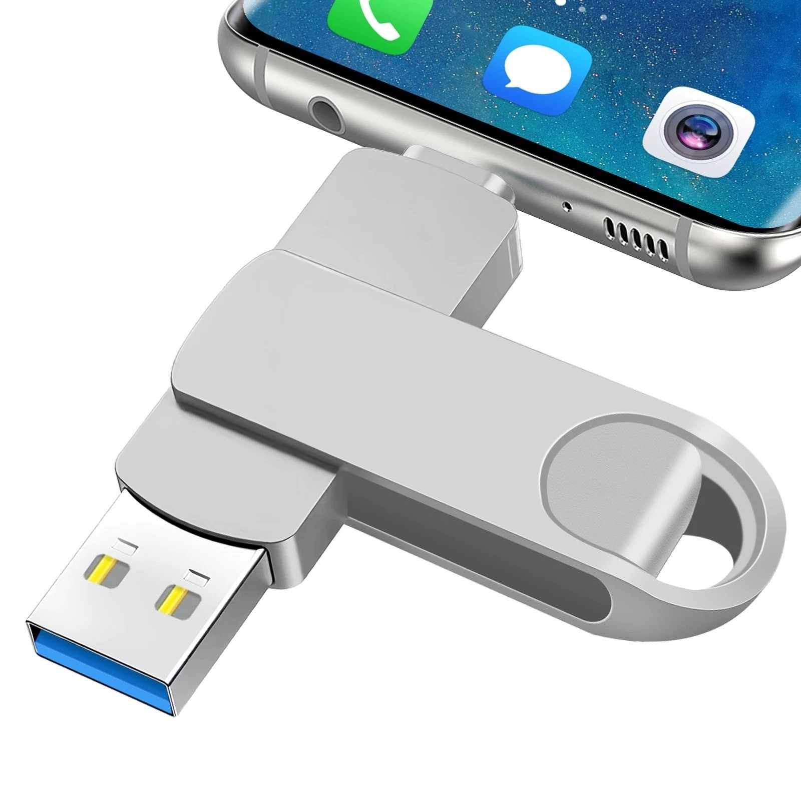 512GB USB Flash Drive Dual Type C/USB-A 2IN1 Thumb Drive Memory Stick for PC Lap