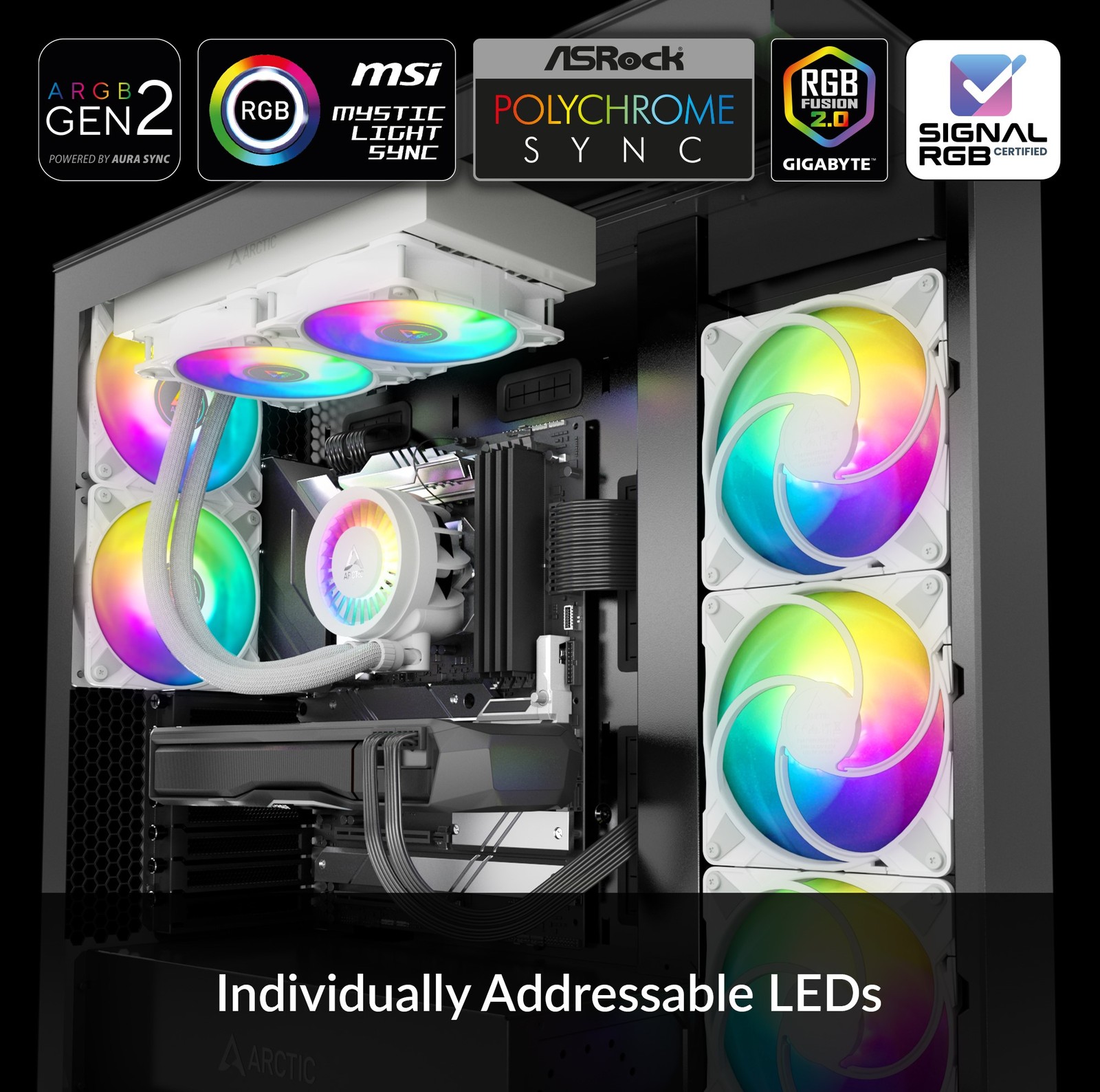 ARCTIC Liquid Freezer III 280 A-RGB white PC Water Cooler AIO Computer B-Stock