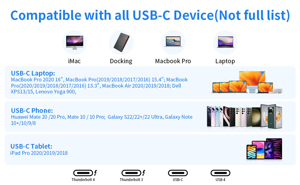 Genuine HP Thunderbolt Dock 120W G4 4J0A2AA cable HP G4 Thunderbolt 4 cable 0.8M