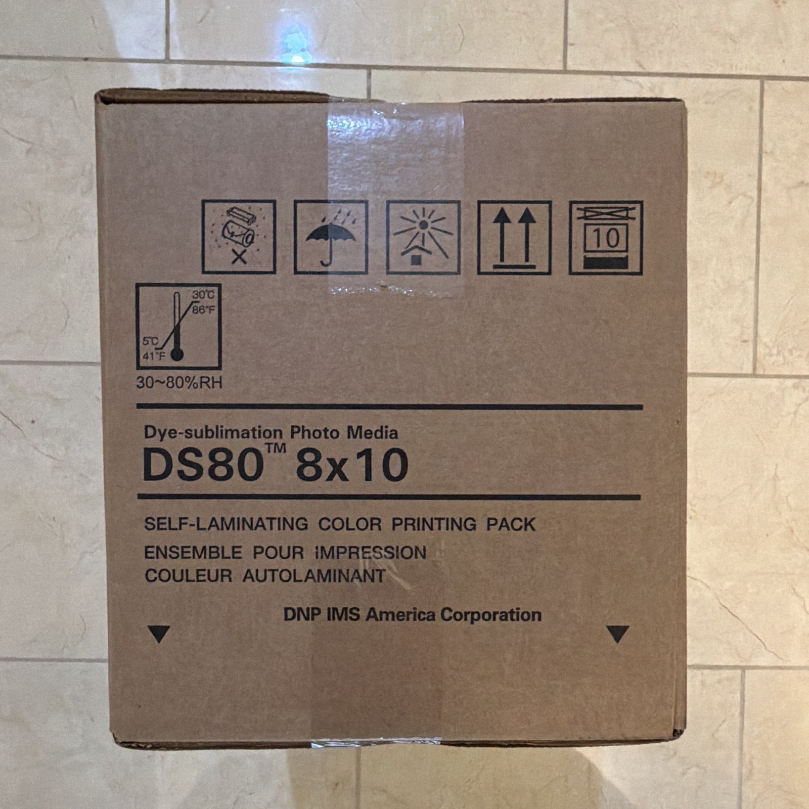 DNP DS80 8×10 Dye Sub Self-Laminating Photo Paper Media Pack