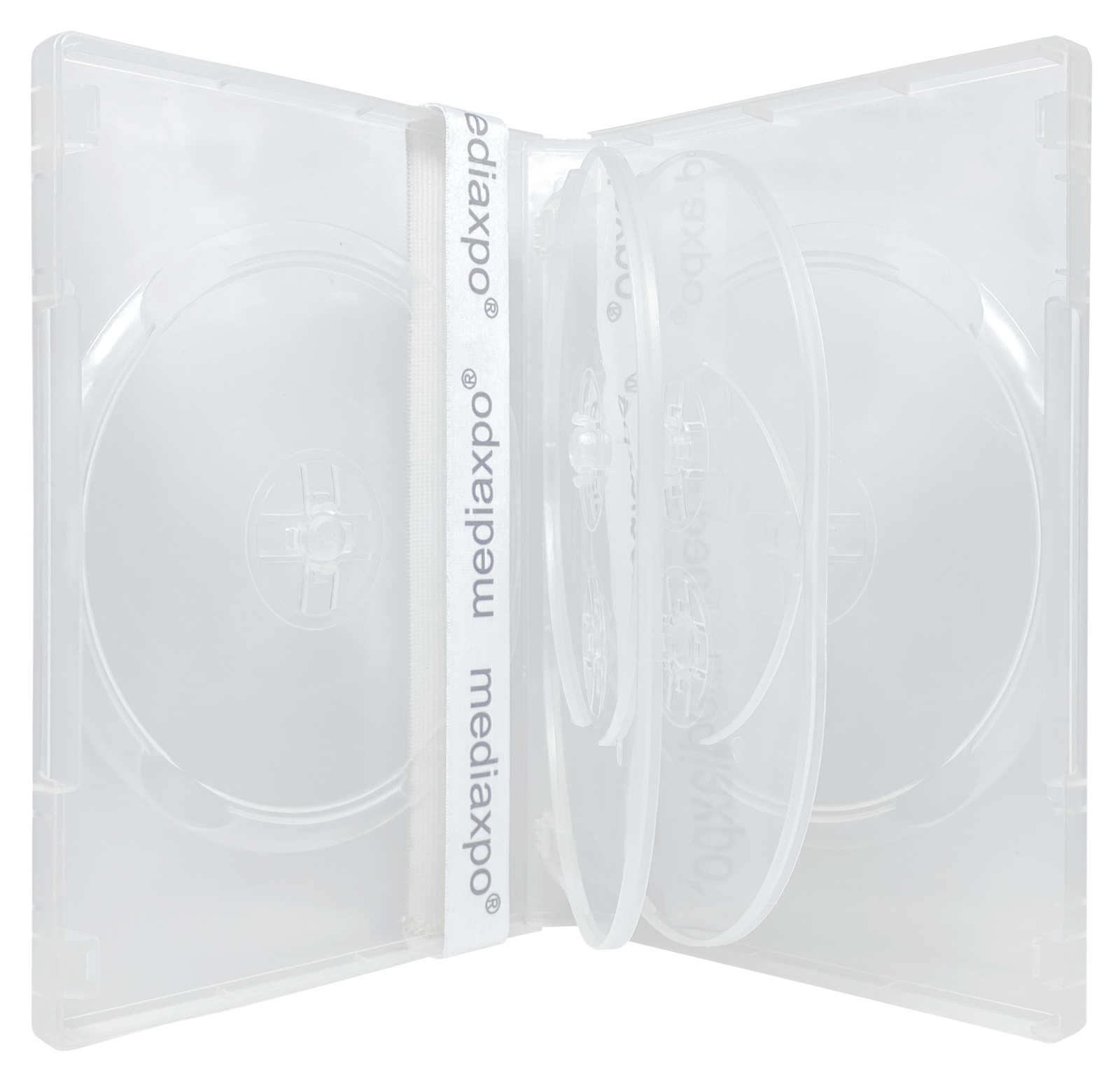 22mm Clear 6 Discs DVD Case Lot
